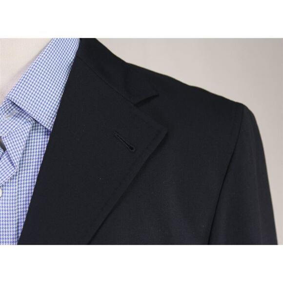 Reporter Quick Jacket Black Patch Pocket Super 110s Wool Unstructured Blazer 40R - Picture 4 of 8